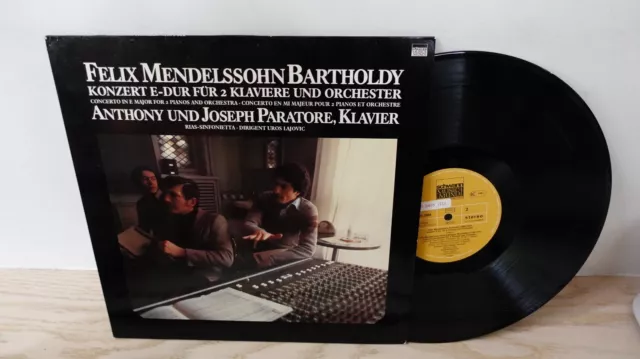 Mendelssohn Concerto for 2 Pianos A. & J. Paratore Schwann VMS 2088 LP