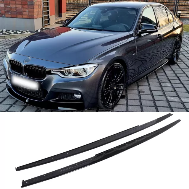 Seitenschweller Schweller Ansatz passt für BMW BMW 3er F30 M-Sport schwarz