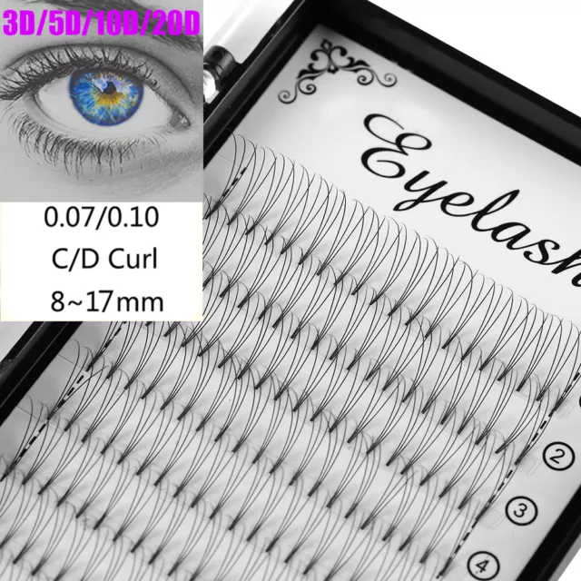 SKONHED Lashes Premade Volume Fans Semi Permanent Individual Eyelash Extensions✅