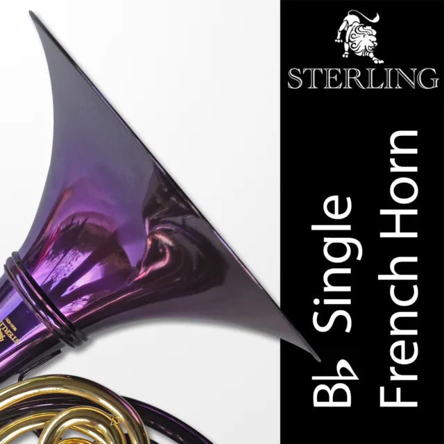 PURPLE • Bb STERLING SWFH-700 Single FRENCH HORN • Pro • Brand New •