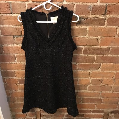 Kate Spade Black V-neck sleeveless Holiday dress Size 10