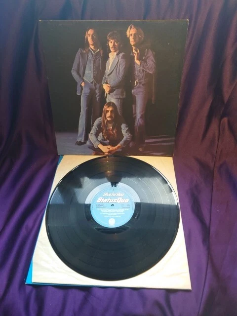 STATUS QUO - BLUE FOR YOU - vertigo blue labels vinyl, album, lp, 1976, EX g/fl