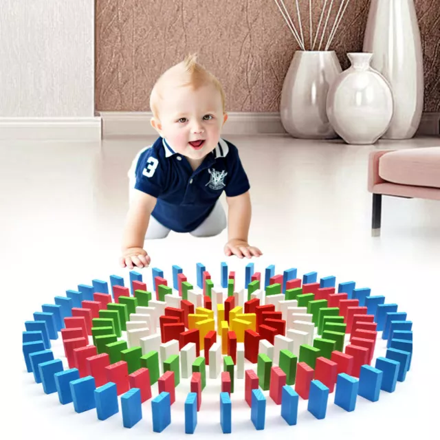 Domino Spiel 600 teilig Dominosteine aus Holz Spielzeug für Kinder ab 3 Jahre
