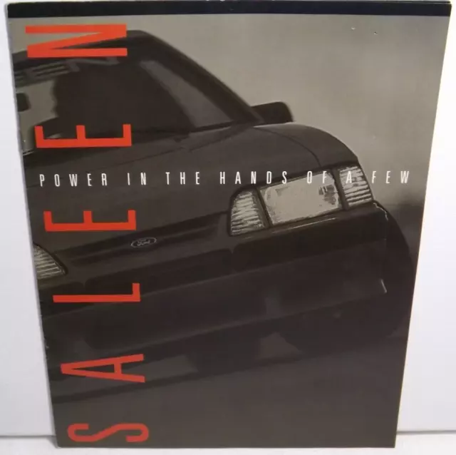 Rare 1985 Mustang Saleen Sales Brochure Booklet Catalog Original Old