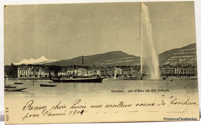 CPA Postcard Geneva The Jet D Water IN 1901 See Scans 691bis