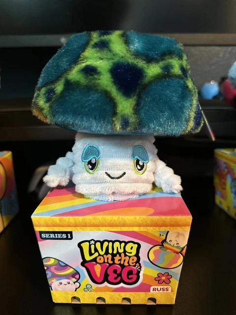 Living On The Veg Jeremy #5 Mushroom Plush Toy Russ Series 1 Kellytoy Hot Toy