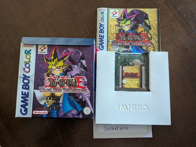 YU-GI-OH DUEL DES ténèbres sur Gameboy Color. Pile fonctionne toujours