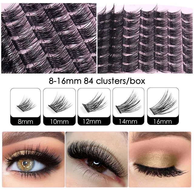 Black Stem DIY Eye Extension Grafting False Eyelashes  Women Beauty