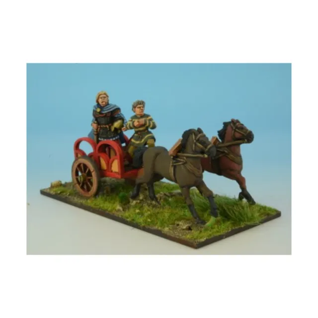 Crusader Minis Ancient Celt Mini 28mm Armoured Noble in Chariot II Pack New