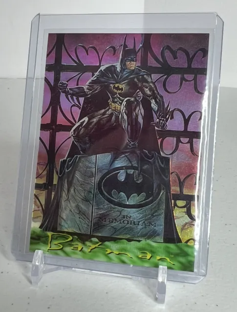 1995 SkyBox Batman Master Series Green Chromium Cell Chase Card #1 SUPER RARE NM