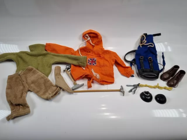 Mountaineer 1969 Action Man Palitoy Vintage Original Figure Uniform Accessories