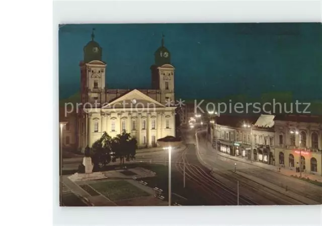 72330312 Debrecen_Debrezin Kossuth Lajos Platz mit reformierter Kirche Debrecen