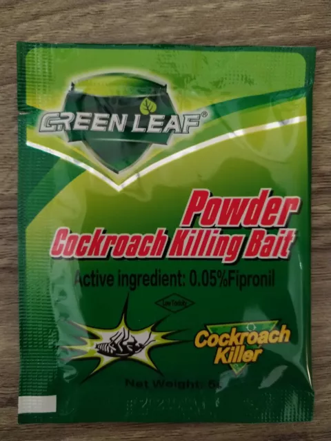 POUDRE ANTI CAFARD - Cockroach killling bait powder - Green Leaf - 10  sachets EUR 6,00 - PicClick FR