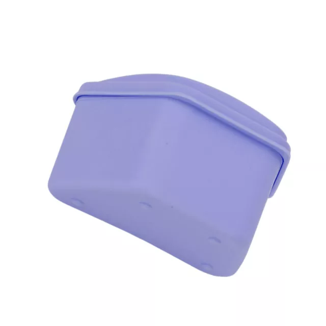 (violet) Trapézoïde Orthodontie Retainer Case Voyage Portable Denture Bouche