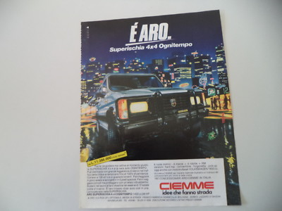 advertising Pubblicità 1981 FUORISTRADA ARO 10 