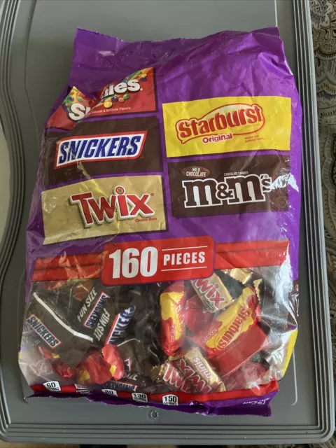 Mars Mixed Snickers, Twix,snickers , MMS- Assorted Milk Chocolate Candy - 160 Ct