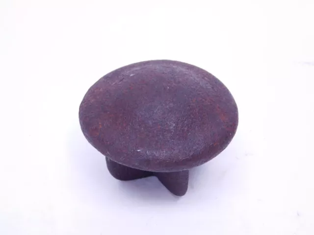 VINTAGE NOS CAST IRON Handrail / Post Rail DECORATIVE (1-1/2" PIPE) TOP CAP (SI)