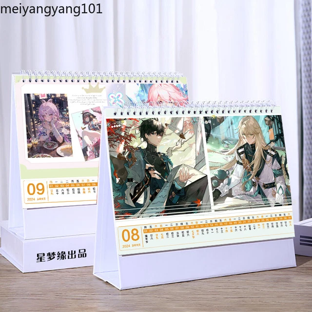 HONKAI STAR RAIL Cosplay 2024 Years Desk Calendar Calendar Desktop 19