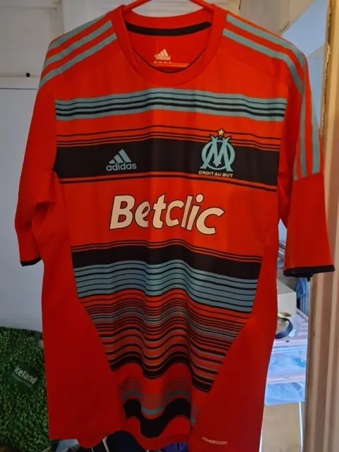 Olympique De Marseille 2011/2012 Third Football Shirt Adidas Size Xl Adult