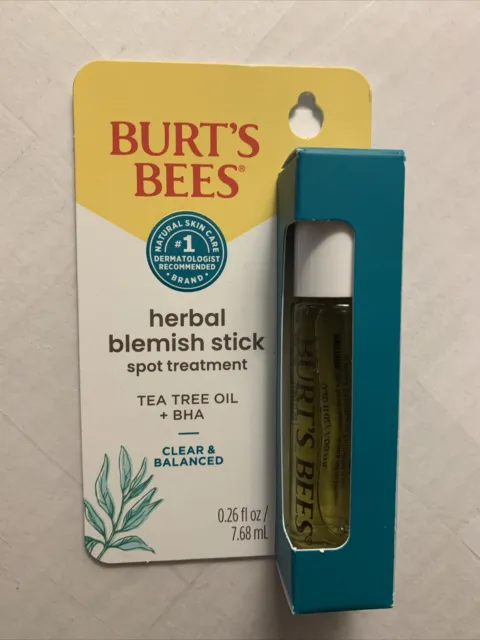 Burts Bees Herbal Blemish Stick Tea Tree Oil + BHA Clear And Balanced