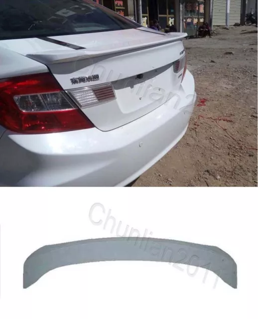 Factory Style Spoiler Wing ABS for 2012-2015 Honda Civic 4DR Sedan Spoiler B