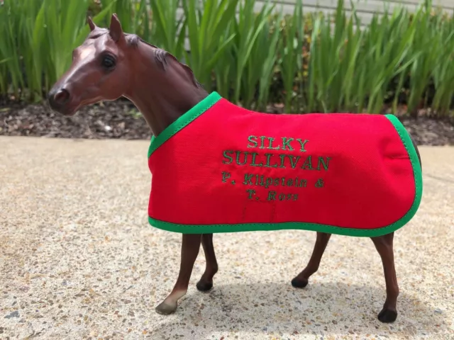 SILKY SULLIVAN blanket for Breyer Classic Freedom series thoroughbred race horse