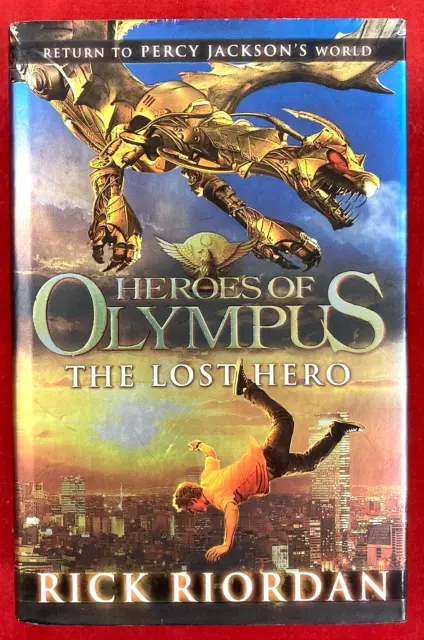 Heroes Of Olympus : The Lost Hero by Rick Riordan (HB, 1st Ed, Signed, 2010)