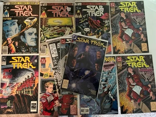 Mixed Lot of DC and Marvel Star Trek comics incl Star Trek: The Motion Picture