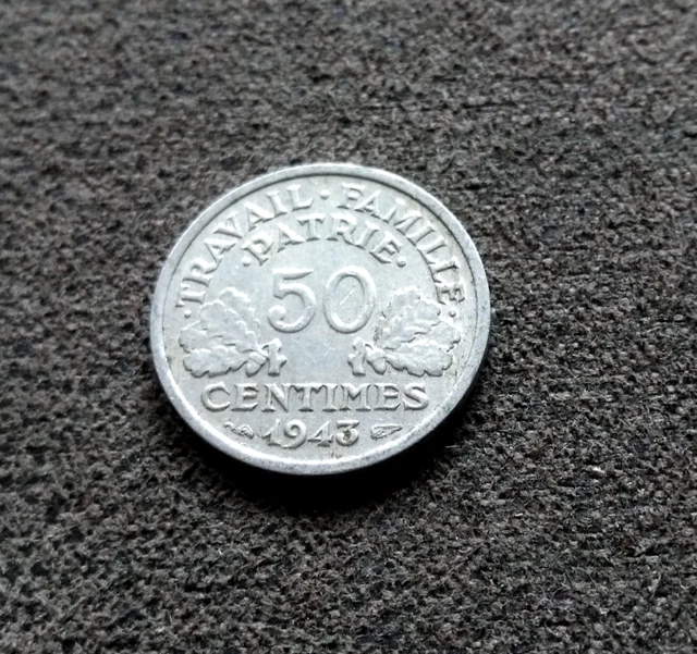 50 Centimes Bazor Aluminium Etat Français