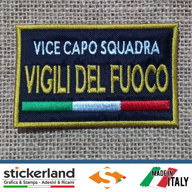 Toppa Patch Ricamata VIGILI DEL FUOCO - TAS OPERATORE LIV. 2 - con Toppa Patch Ricamata VIGILI DEL FUOCO - TAS OPERATORE LIV. 2 - con