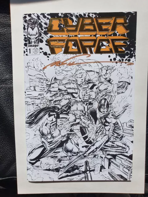 Cyber Force #1 Ashcan Gold Foil Signed by Marc Silvestri limited to 100