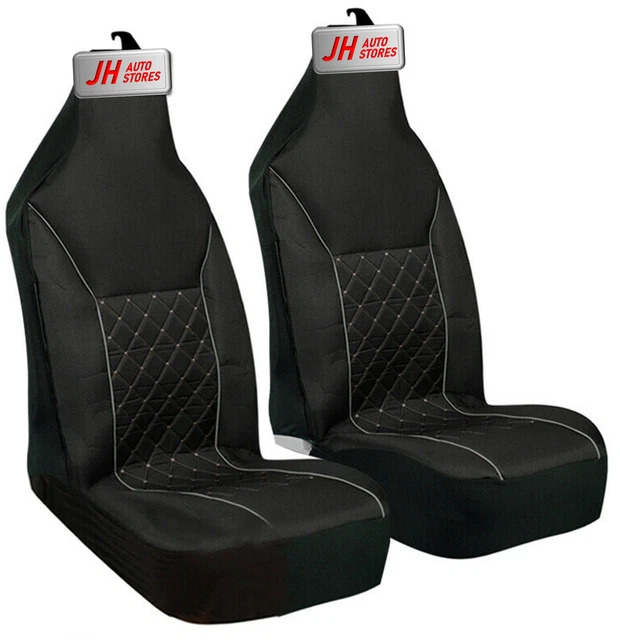 VW GOLF MK4 MK5 MK6 MK7 MK8 LUXURY Quilted Grey 1+1 Piping Seat