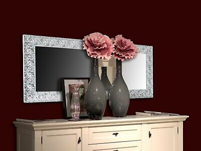 AAZZKANG Specchi neri per parete rettangolare in legno con cornice specchio decorativo da parete per camera da letto soggiorno bagno 