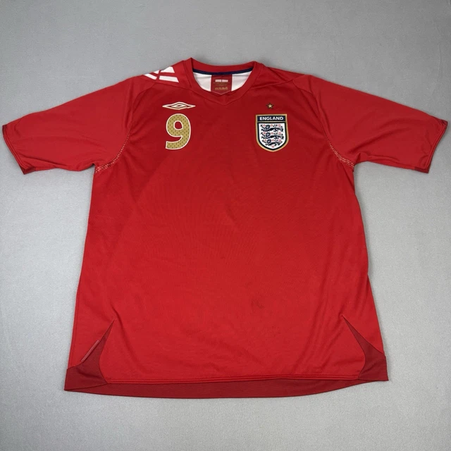 2006-08 England Maillot extérieur Rooney #9 - 5/10 - (XL