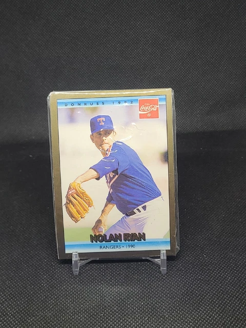 1992 Donruss Coca-Cola Coke NOLAN RYAN Rangers 1990 #24 HOF - Sealed (1)