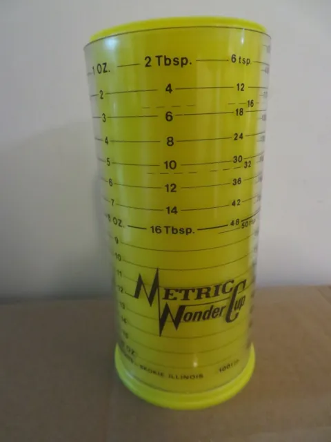 VTG Metric & Standard Wonder Cup Slide Adjustable Wet Dry Measuring Cup - 2 Cup