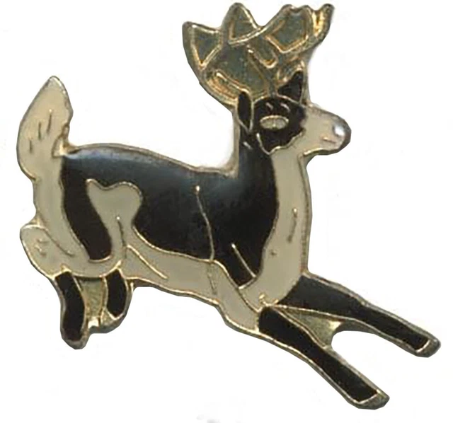 BROCHE D'APPEL DE cerf à tête de cerf soufflant insigne étain cerf cravate ch... EUR 9,80 - FR