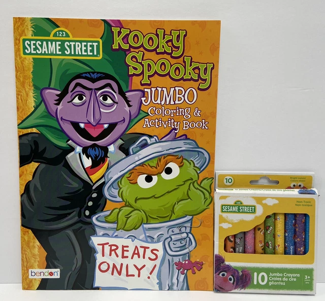 SESAME STREET HALLOWEEN Coloring & Activity Book Kooky, Spooky