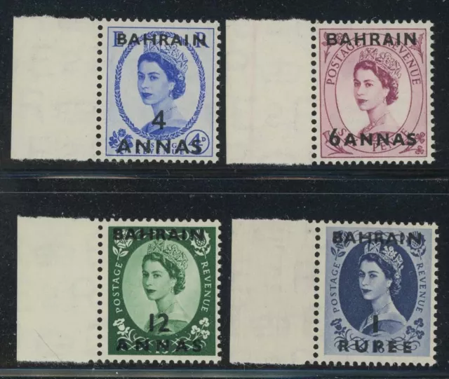 Bahrain 1952 Elizabeth set Sc# 81-90 NH