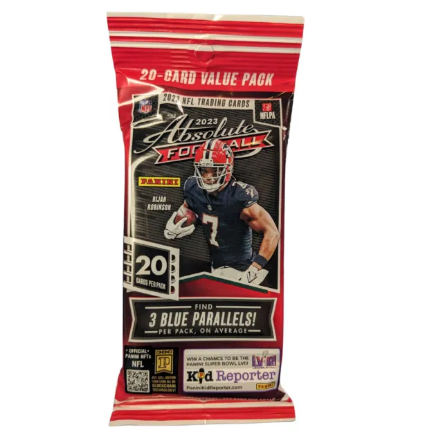 Absolute NFL 2023 Panini American Football Sealed Cello Value Fat Pack UK Seller