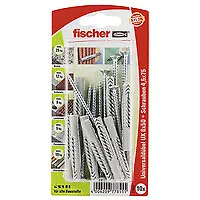 fischer UX 6 x 50 S Kit di viti e tasselli a muro Cemento Grigio 5 cm 77855