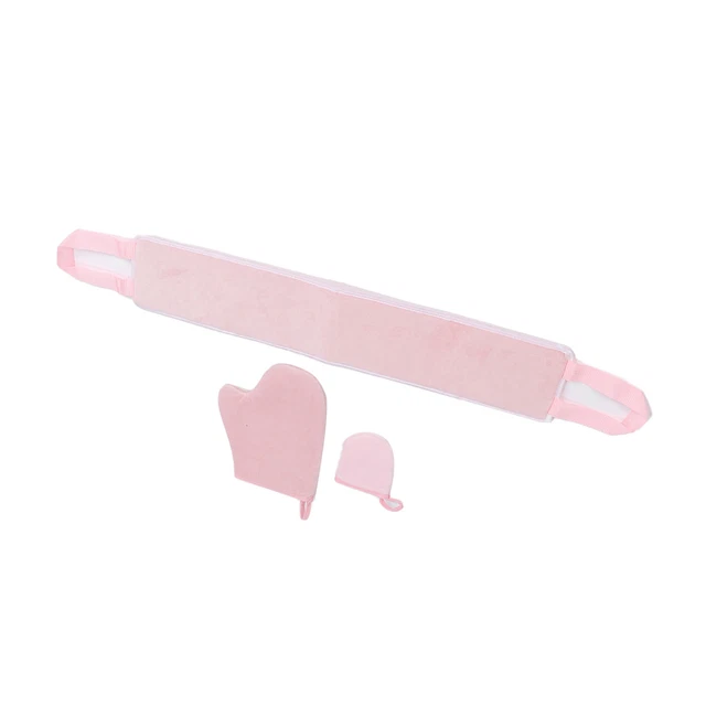 Kit aplicador de guantes autobronceado 3 piezas curtidor flocante conjunto de guantes bronceado Ba GF0