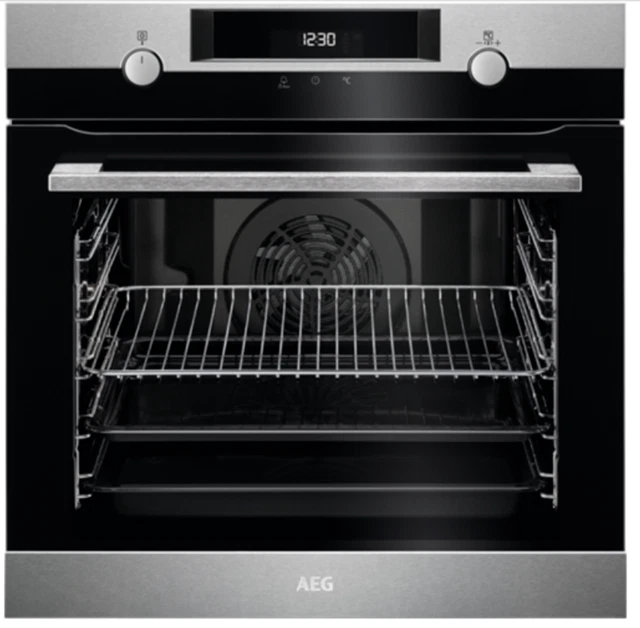 AEG BPK537221M Four Encastré Pyrolyse Sensecool Inox Noir 60 CM La +