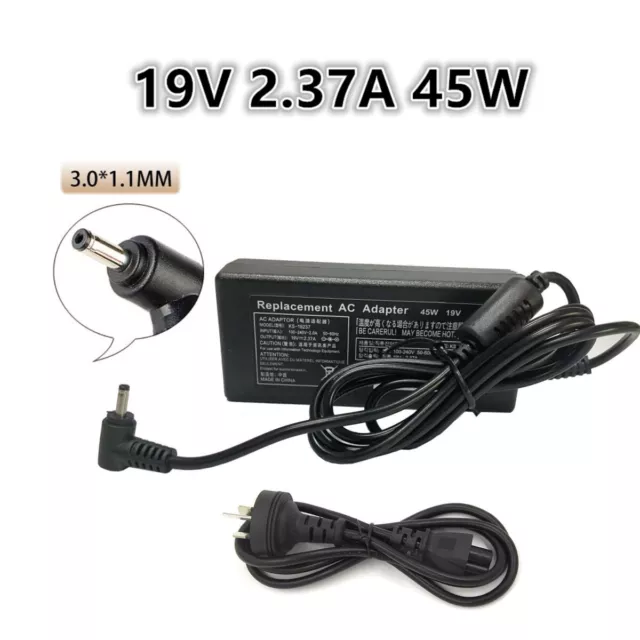 19V 2.37A 45W Laptop Replacement Power Adapter Charger For Acer Aspire 3.0*1.1mm 2