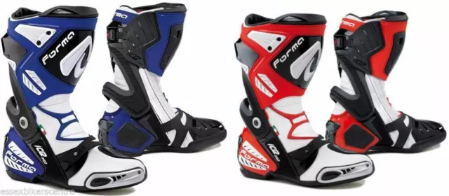 Ladies Motorcycle Boots Forma Ice Pro Race Motorbike CE Blue CE Approved Save ££