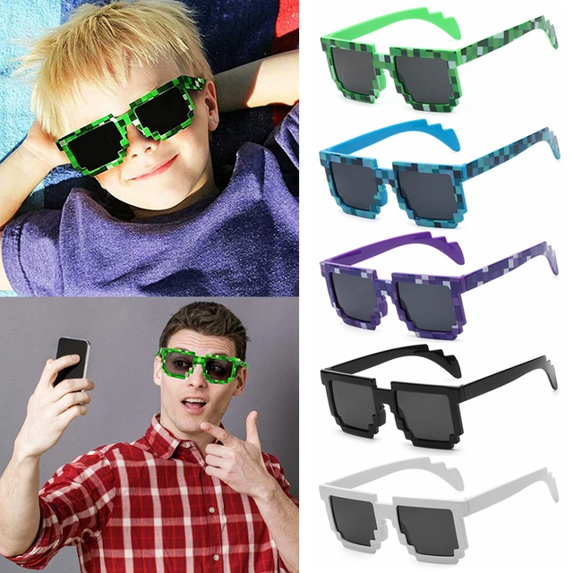Gafas de sol Pixel Mosaic Favors Gamer Robot Gafas de sol Thug Life