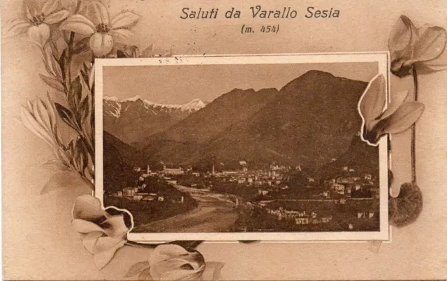 Vercelli - Saluti da Varallo Sesia -fp vg