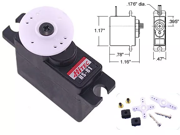 NEW Hitec HS-81 Micro Servo HS81/81 FREE US SHIP