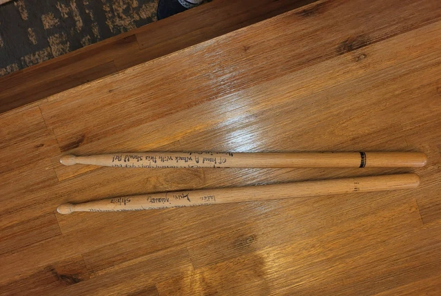Signed drumsticks from Jaimoe - Allman Brothers Band 1990 Signed drumsticks from Jaimoe - Allman Brothers Band 1990