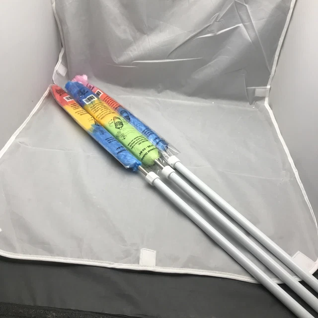 3x Impact Polywool Duster, Multi-Color 52" Extends to 84" Length - colors vary